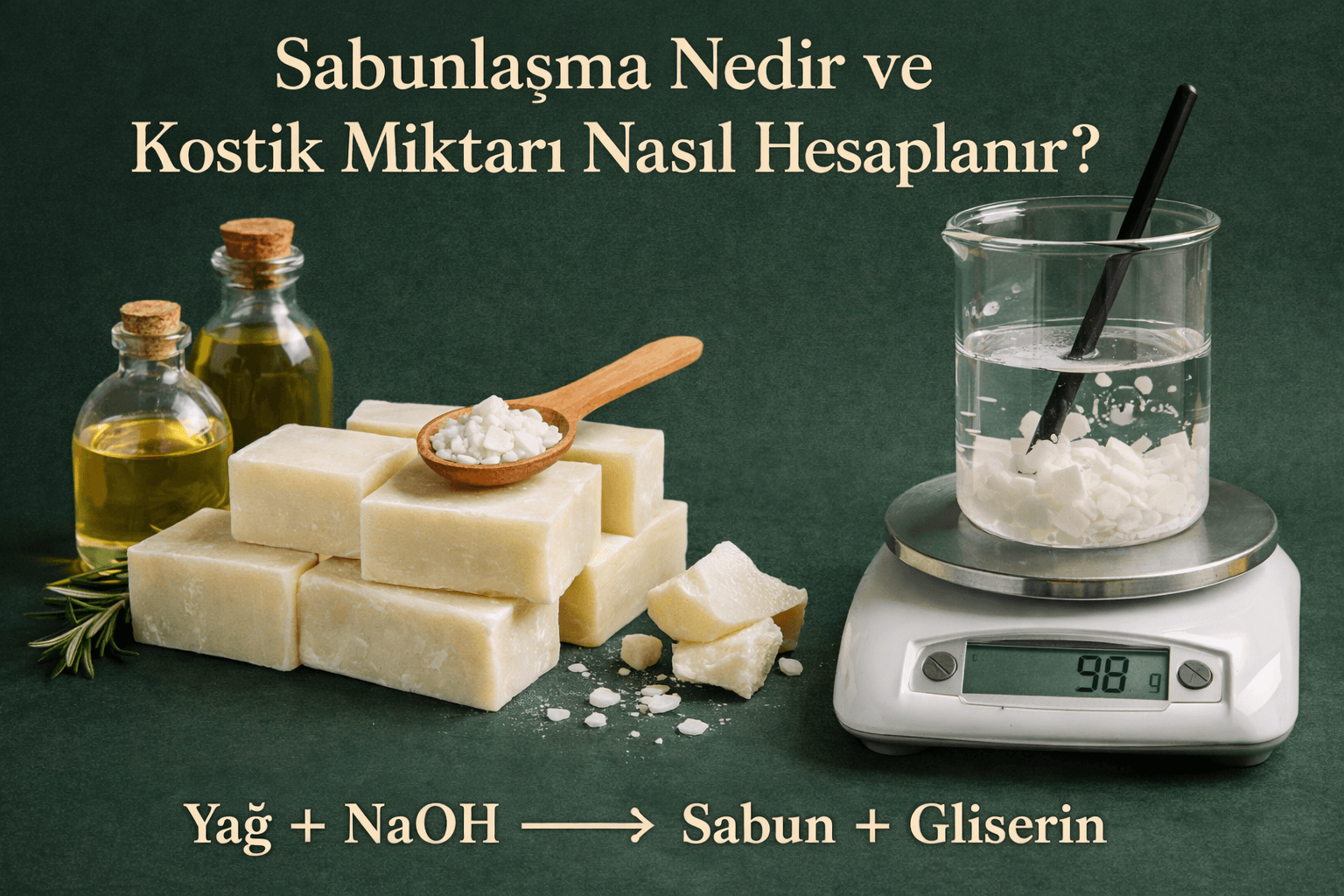 Sabunlaşma nedir ve sabun yapımında kostik miktarı nasıl hesaplanır