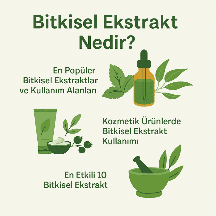 Bitkisel ekstrakt nedir, en popüler bitkisel ekstreler ve kozmetikte kullanım alanları