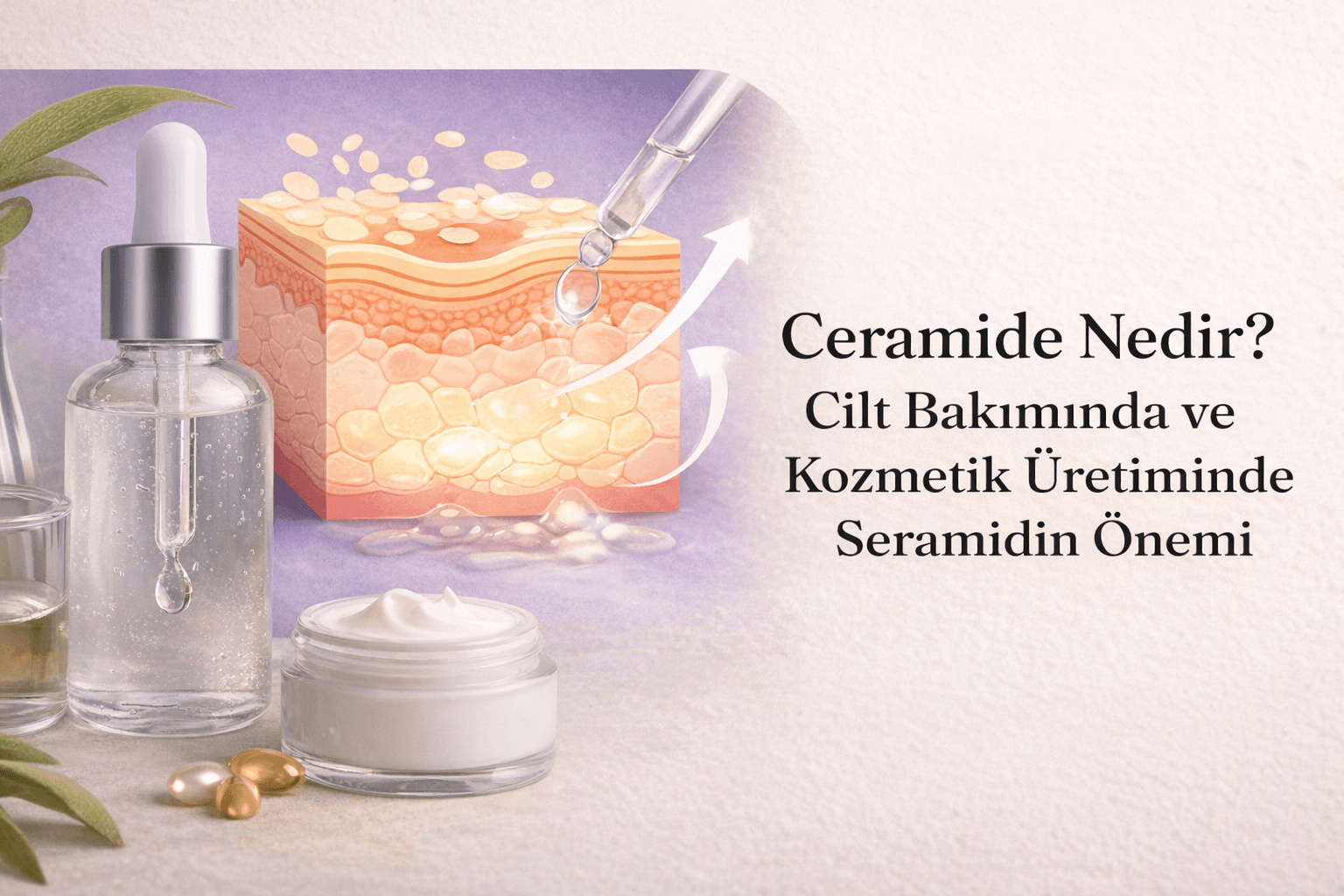 Ceramide nedir, cilt bakımında ve kozmetik üretiminde seramidin rolü