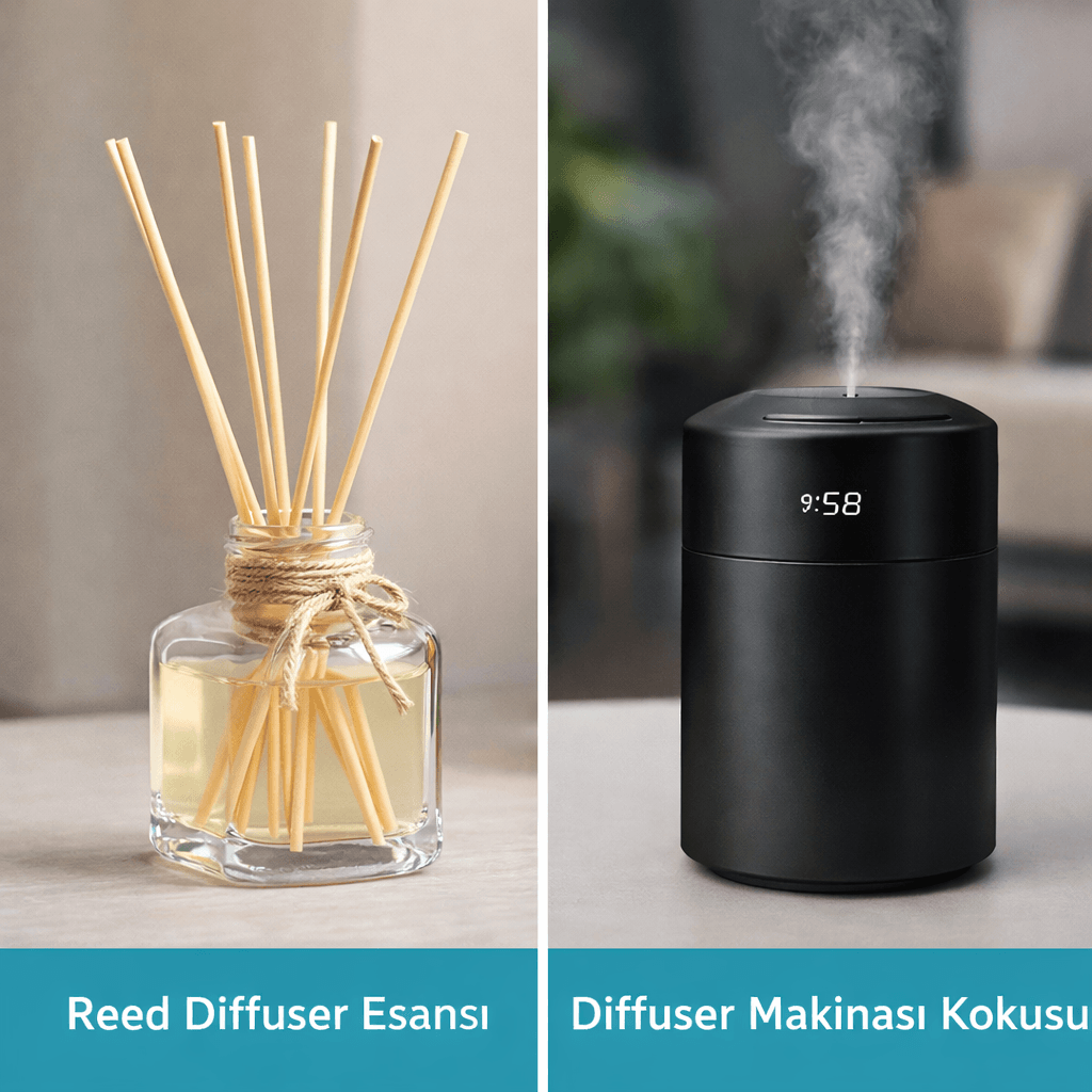 oda kokusu esansı reed diffuser ve diffuser makinası kokusu