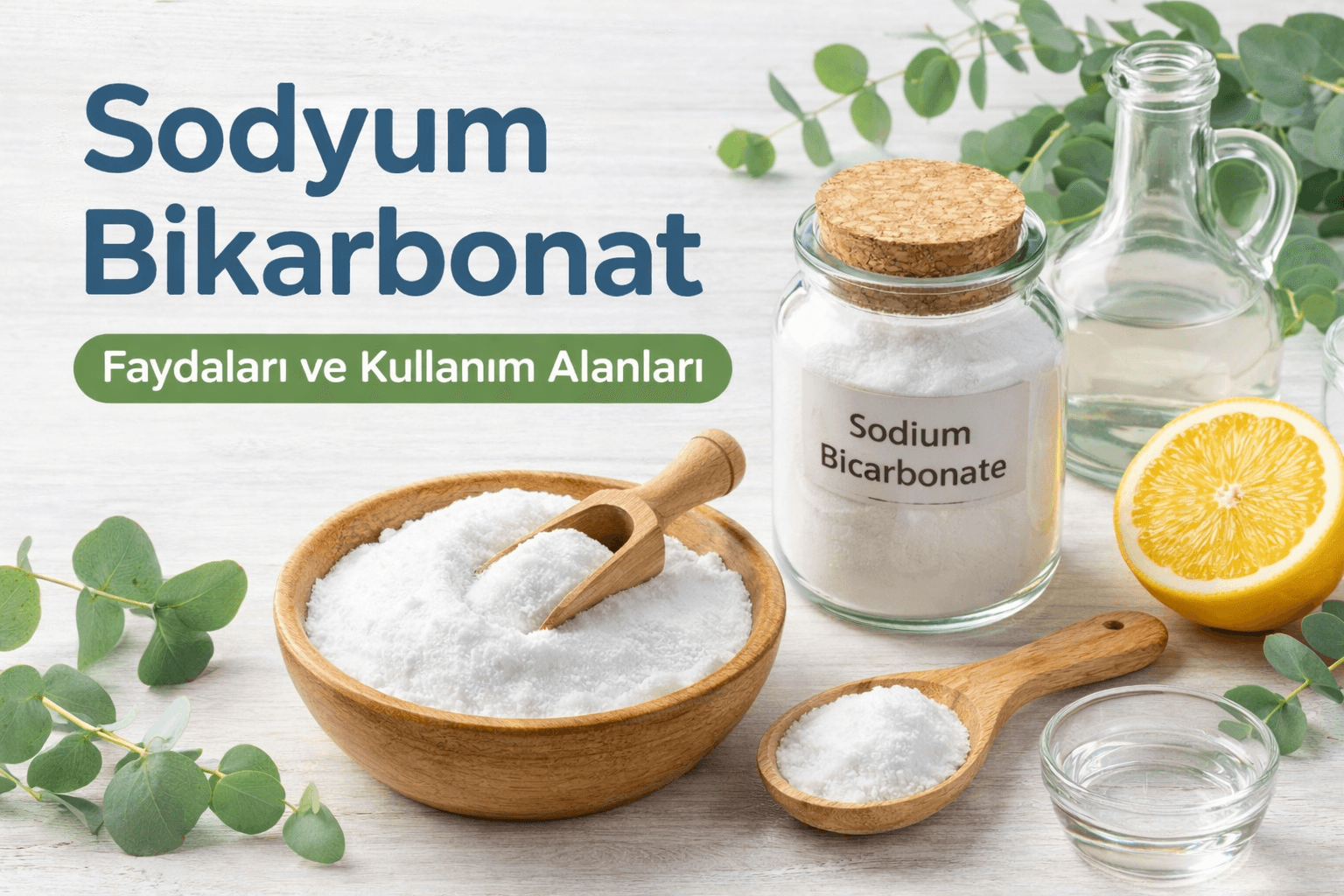 Sodyum bikarbonat nedir ve faydaları nelerdir sodium bicarbonate beyaz toz formu