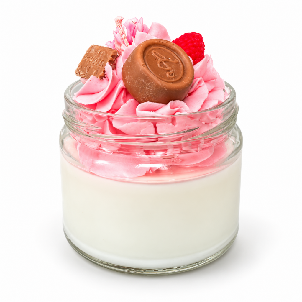 Pembe Kremalı Dekoratif Mum