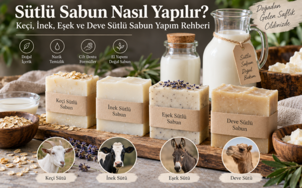 Sütlü sabun nasıl yapılır, keçi, inek, eşek ve deve sütlü sabun çeşitleri
