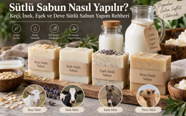 Sütlü sabun nasıl yapılır, keçi, inek, eşek ve deve sütlü sabun çeşitleri